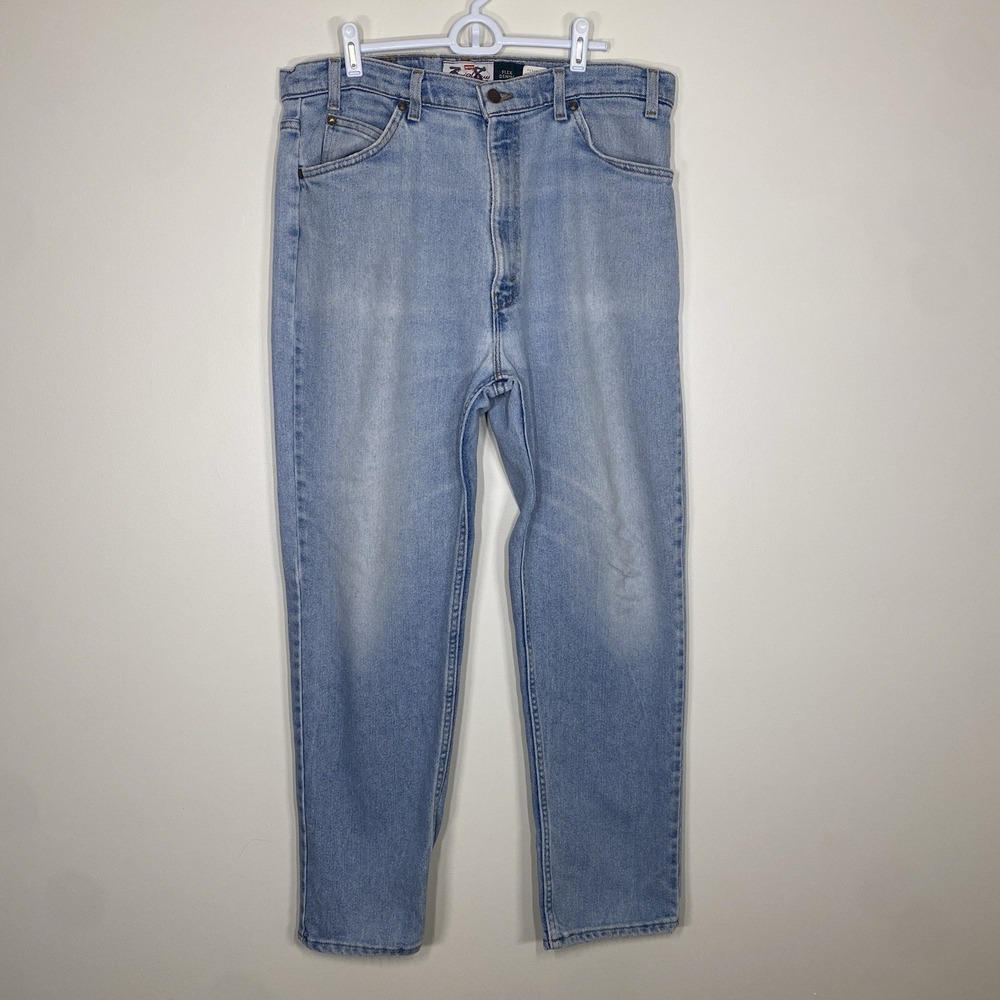 Vintage‎ 90's Brown Tab Levi's 540 38x30 Made In USA Flex Jeans Men's Light Wash